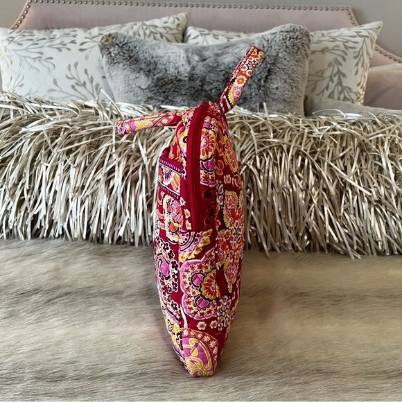 VERA BRADLEY Raspberry Fizz 2008 Quilted Soft Sided Laptop Portfolio Case Y2K - Picture 7 of 13